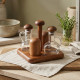 Oil Dispenser & Salt Shaker Set - 4 Pcs